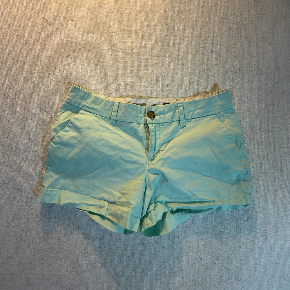 Old Navy Chino Shorts Mint Green Low Rise Cotton Women's Size 2
